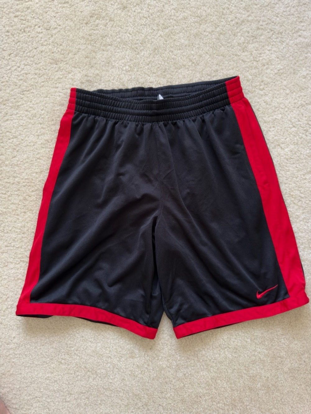 NIKE MENS BASKETBALL SHORT - CHICAGO BULLS BRED COLORWAY - MENS MEDIUM